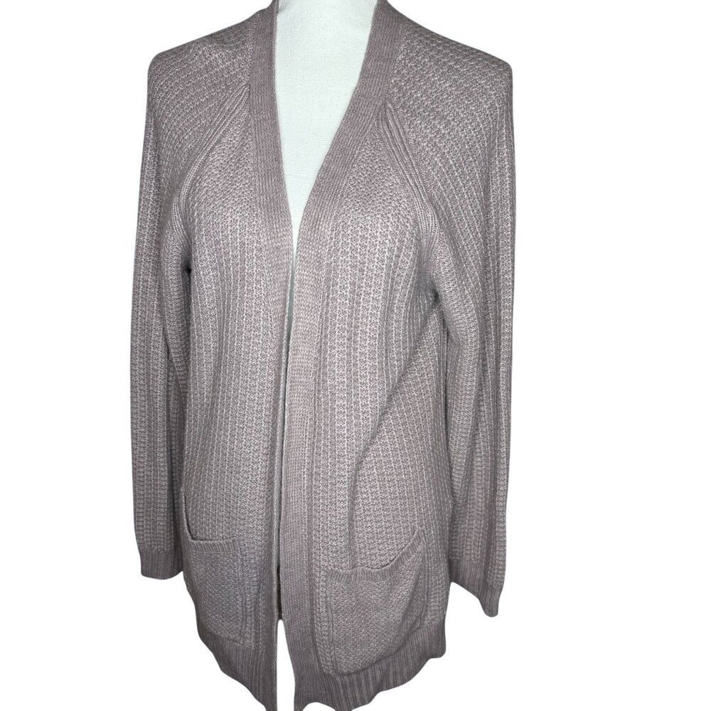 FatFace Womens Cardigan Womens Size 12 Open-Front Knit Pale Iris Purple Cozy